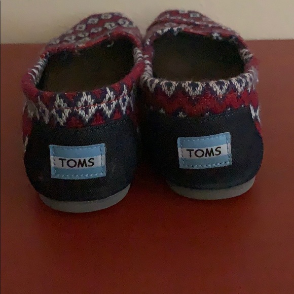 Navy Geo Knit TOMS - Picture 3 of 5
